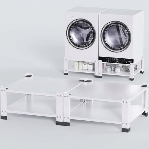 Washer and Dryer Pedestals 2-Pack — White